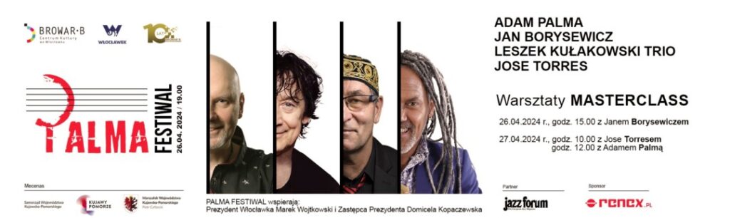 Palma Festiwal: Jan Borysewicz, Jose Torres, Leszek Kułakowski Trio i Adam Palma