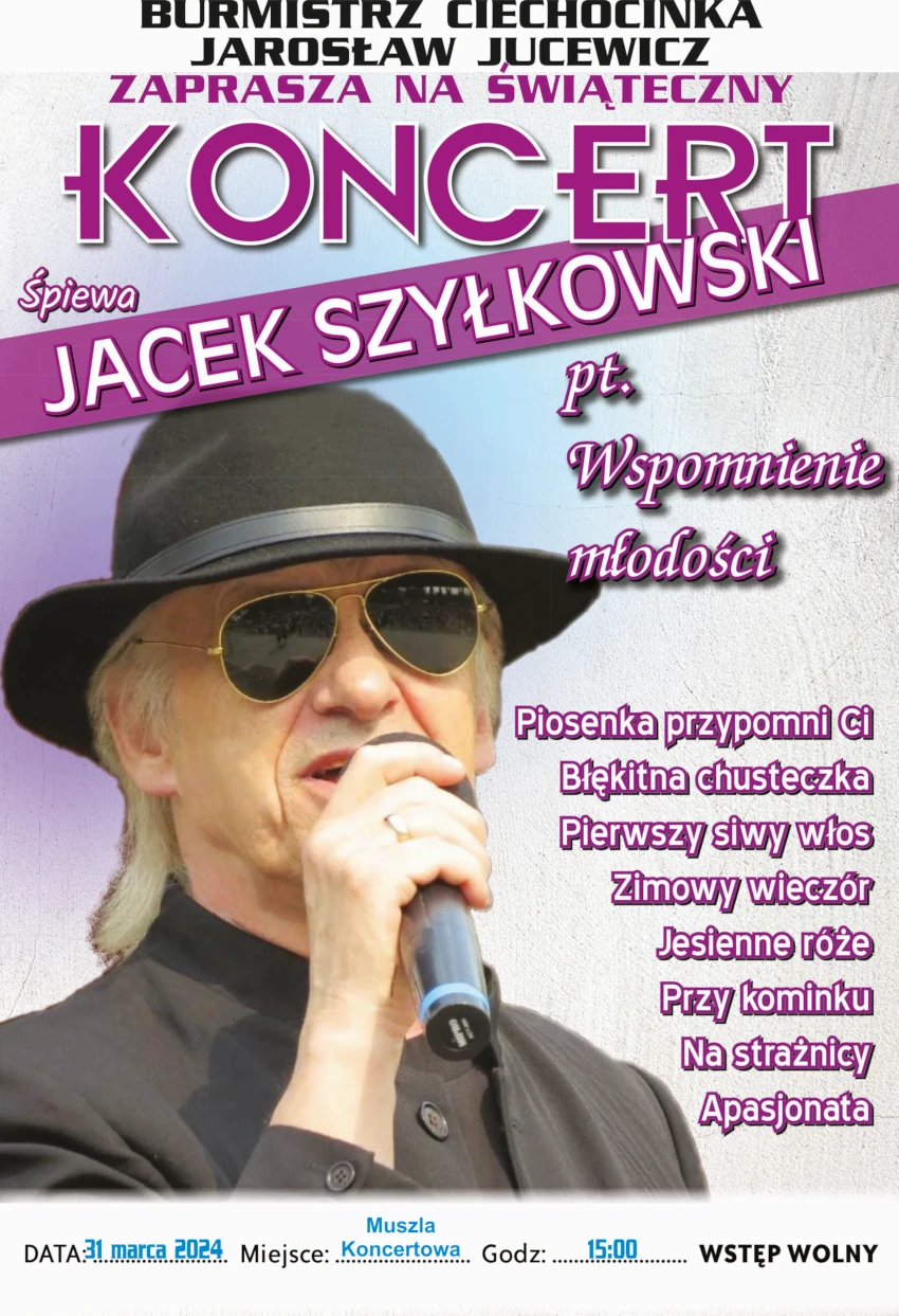 Koncert: Jacek Szyłkowski “Wspomnienie młodości”