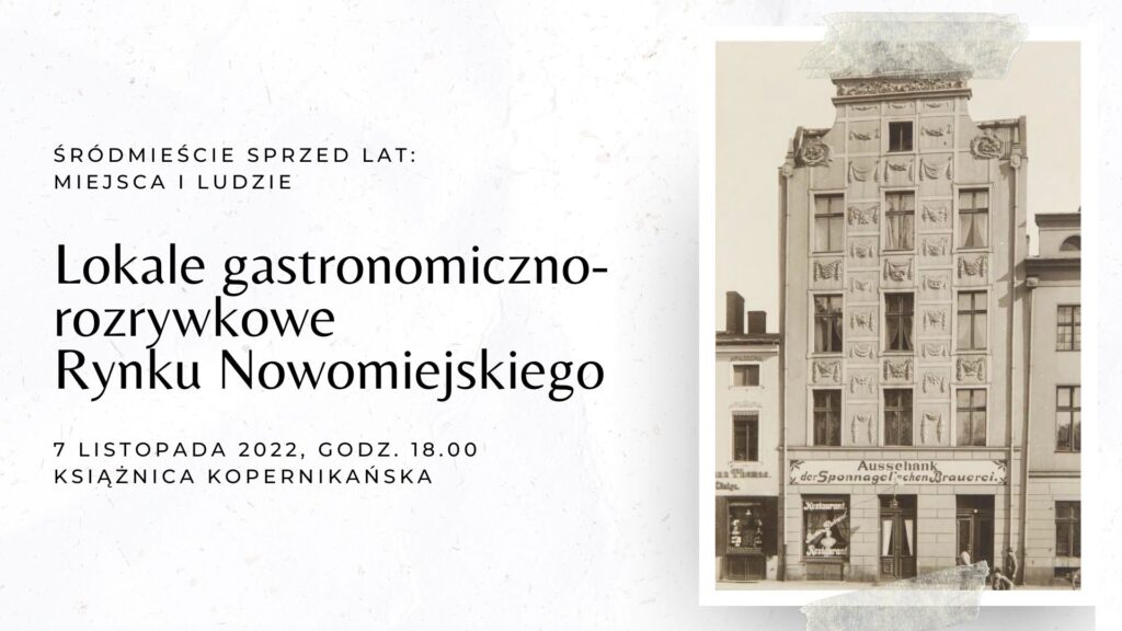 Lokale gastronomiczno-rozrywkowe Rynku Nowomiejskiego | Śródmieście sprzed lat: miejsca i ludzie