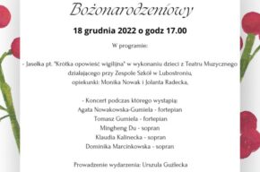 Koncert Bożonarodzeniowy - 18.12.2022, godz. 17.00