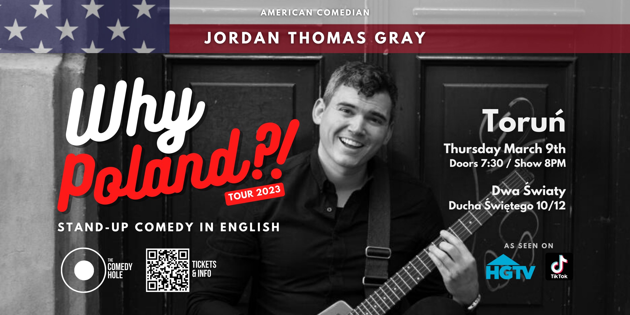 "Why Poland?!" Standup Comedy in English with Jordan Thomas Gray