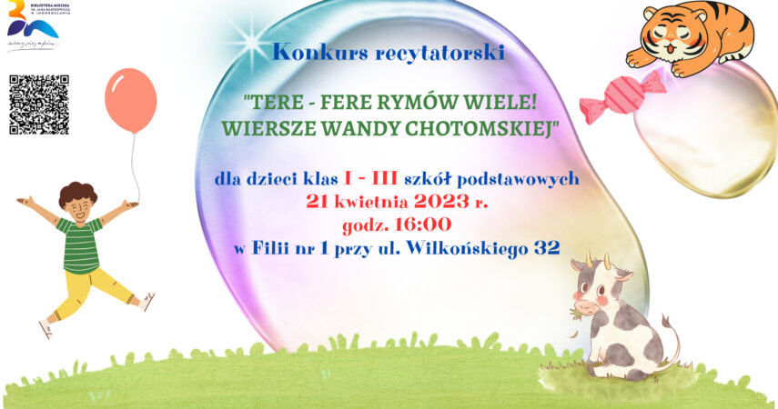 Tere-fere rymów wiele! – konkurs recytatorski dla dzieci