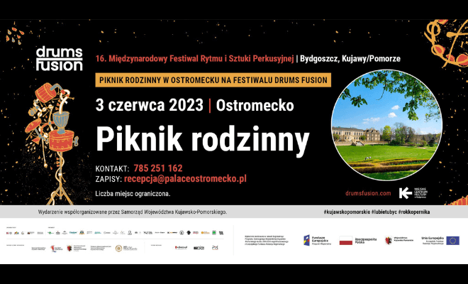 DF2023: Piknik rodzinny w Ostromecku na festiwalu DRUMS FUSION