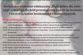 Festyn charytatywny | "Bądź dobry dla zwierząt"