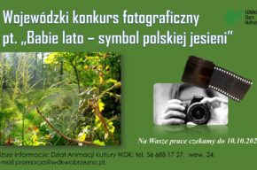 Konkurs fotograficzny pt. „Babie lato– symbol polskiej złotej jesieni”