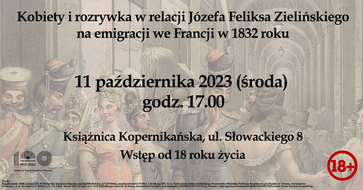 Kobiety i rozrywka w relacji Józefa Feliksa Zielińskiego na emigracji we Francji w 1832 roku