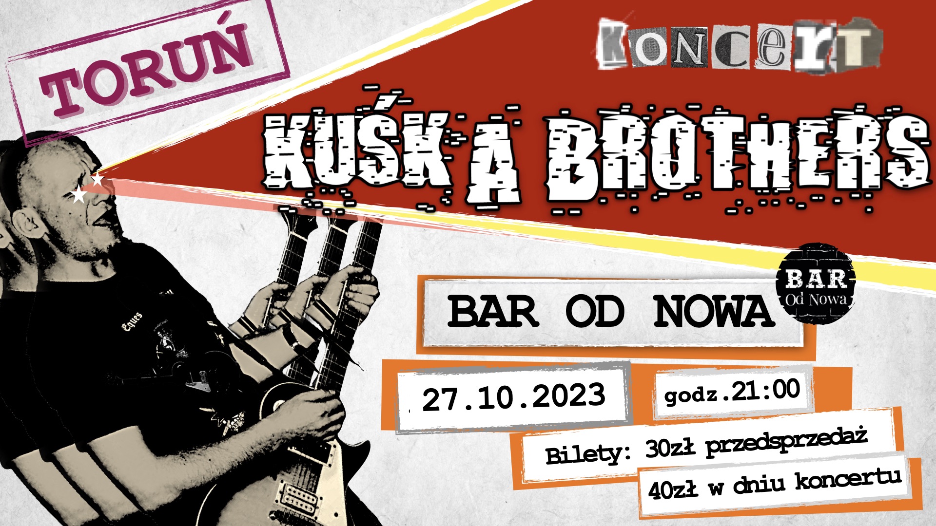 Koncert Kuśka Brothers, Bar Od Nowa, Toruń