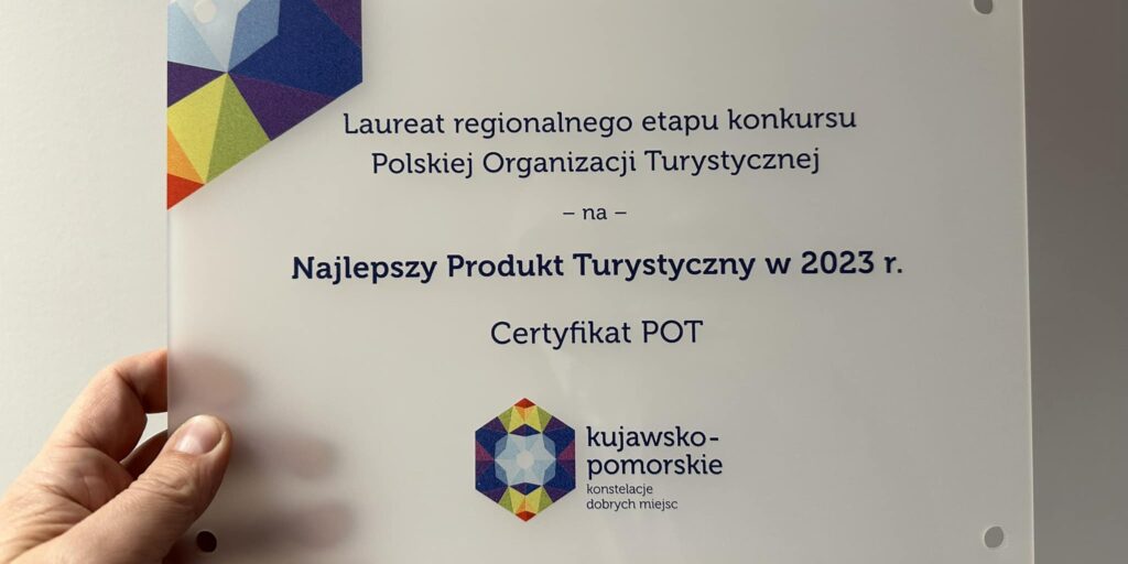 Certyfikat „Najlepszy Produkt Turystyczny Regionu 2023 roku” dla Muzeum Okręgowego w Toruniu