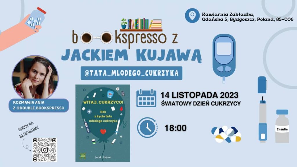 Światowy Dzień Cukrzycy - Bookspresso z Jackiem Kujawą