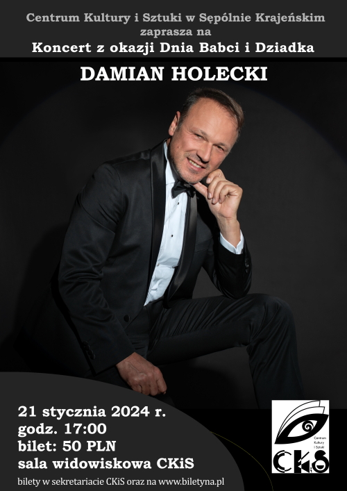Damian Holecki – koncert z okazji Dnia Babci i Dziadka