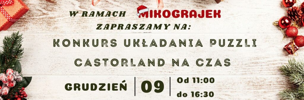 9 GRUDNIA: Turniej układania puzzli na czas