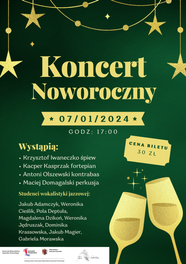 Jazzowy Koncert Noworoczny - 07.01.2024r., godz. 17.00