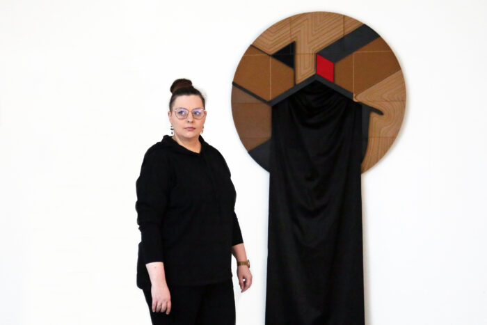 Oprowadzanie po wystawie „FDM loop” z udziałem artystki Katarzyny Rumińskiej.