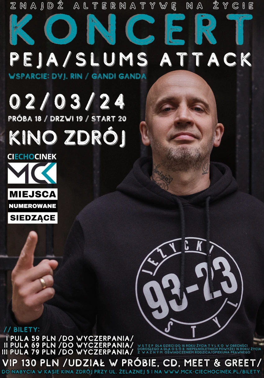 Koncert Peja/SLUMS ATTACK