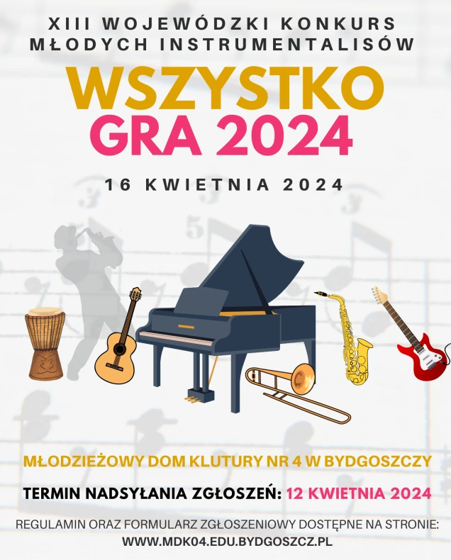 XIII Wojewódzki Konkurs Młodych Instrumentalistów 