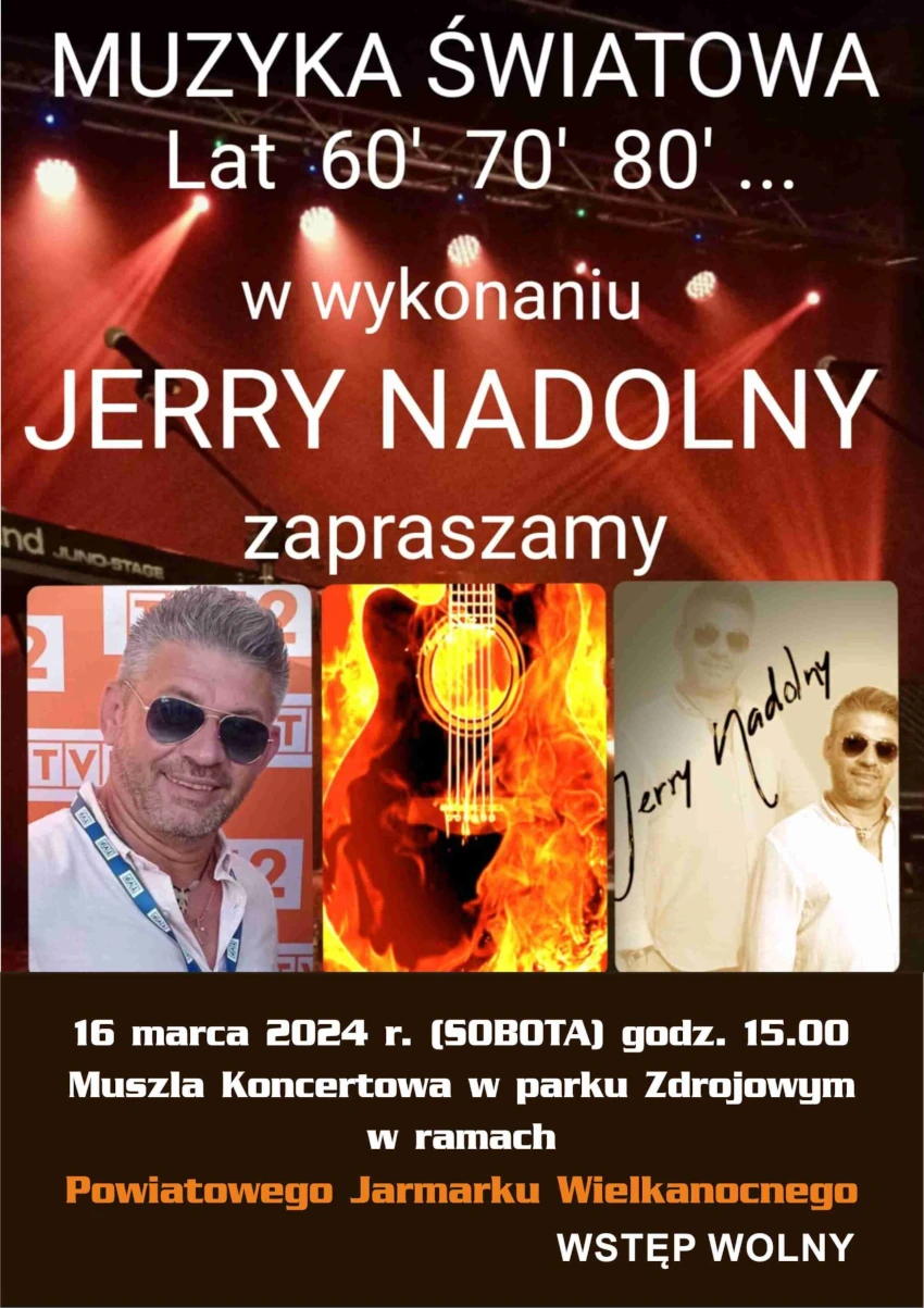 Muzyka światowa lat 60′ 70′ 80′ w wykonaniu Jerrego Nadolnego