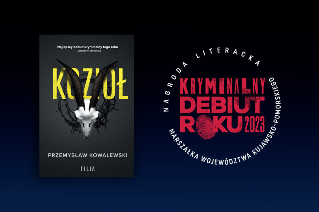 Kryminalny Debiut Roku 2023 – zwyciężył Przemysław Kowalewski za powieść Kozioł