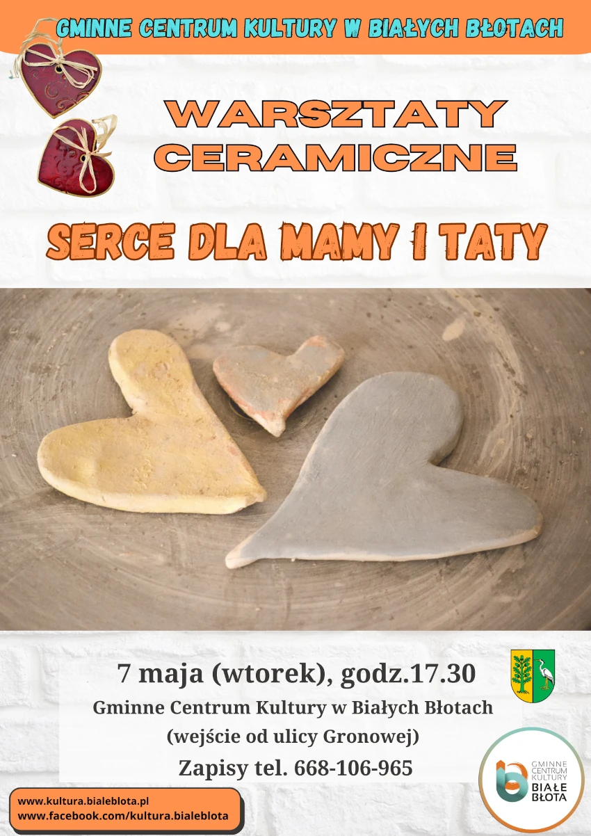 Warsztaty ceramiczne dla dzieci “Serce dla mamy i taty”