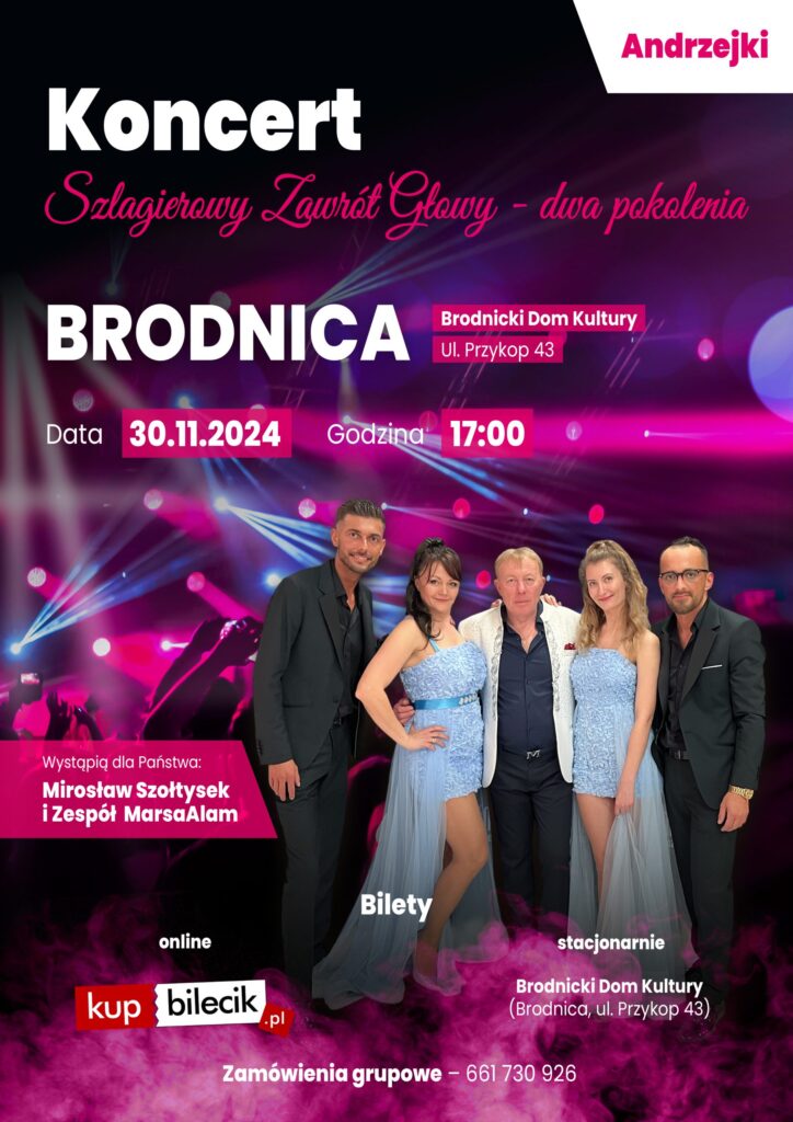 KONCERT ANDRZEJKOWY: SZLAGIEROWY ZAWRÓT GŁOWY - DWA POKOLENIA