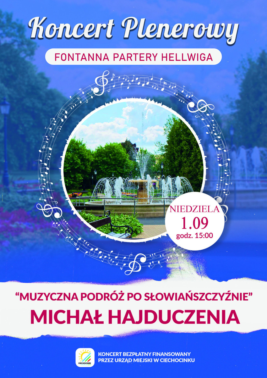 Koncert plenerowy: Michał Hajduczenia “Muzyczna podróż po słowiańszczyźnie”