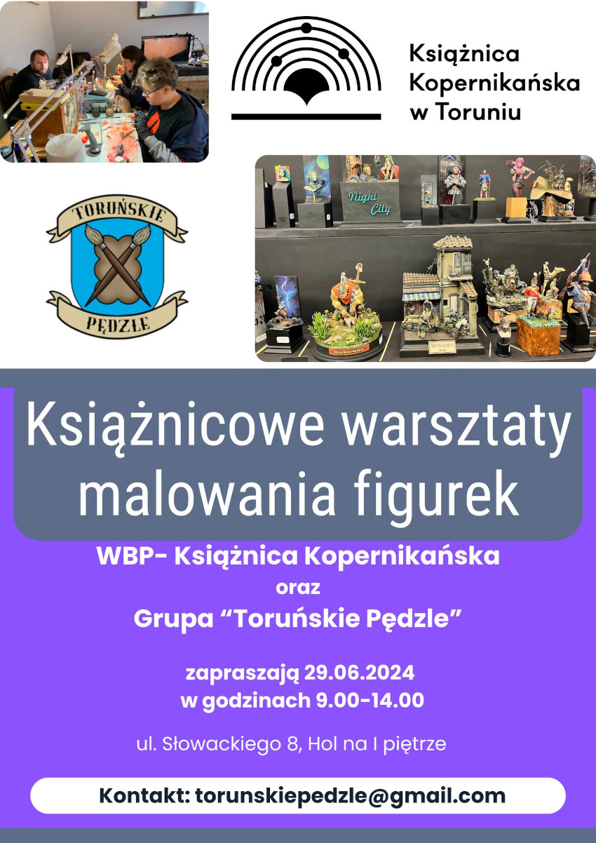 Książnicowe warsztaty malowania figurek