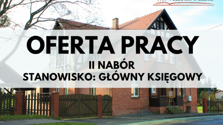 Oferta pracy: II NABÓR Główny Księgowy