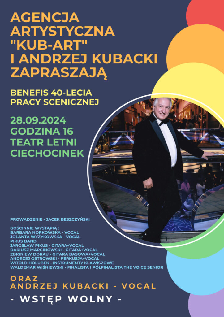 Koncert Andrzeja Kubackiego – benefis 40-lecia pracy scenicznej