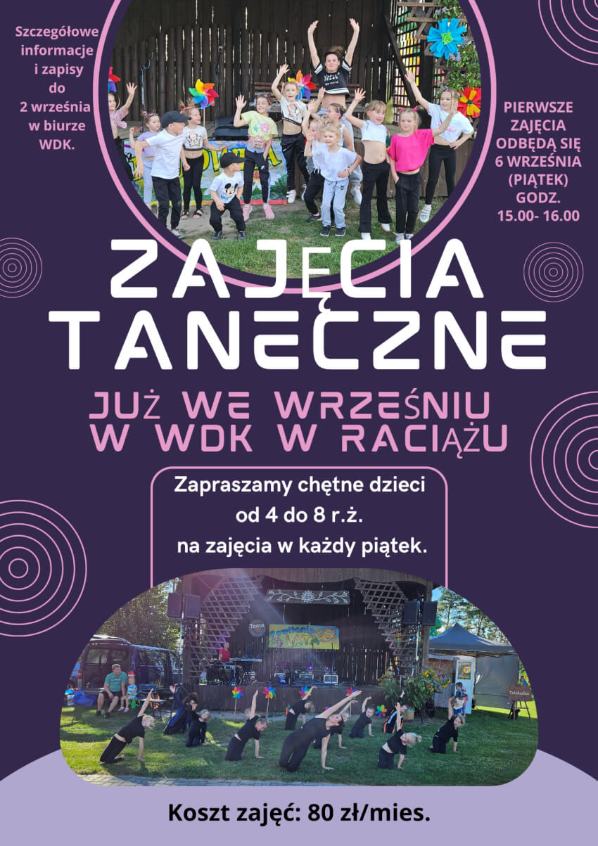 WDK Raciąż: zajęcia taneczne