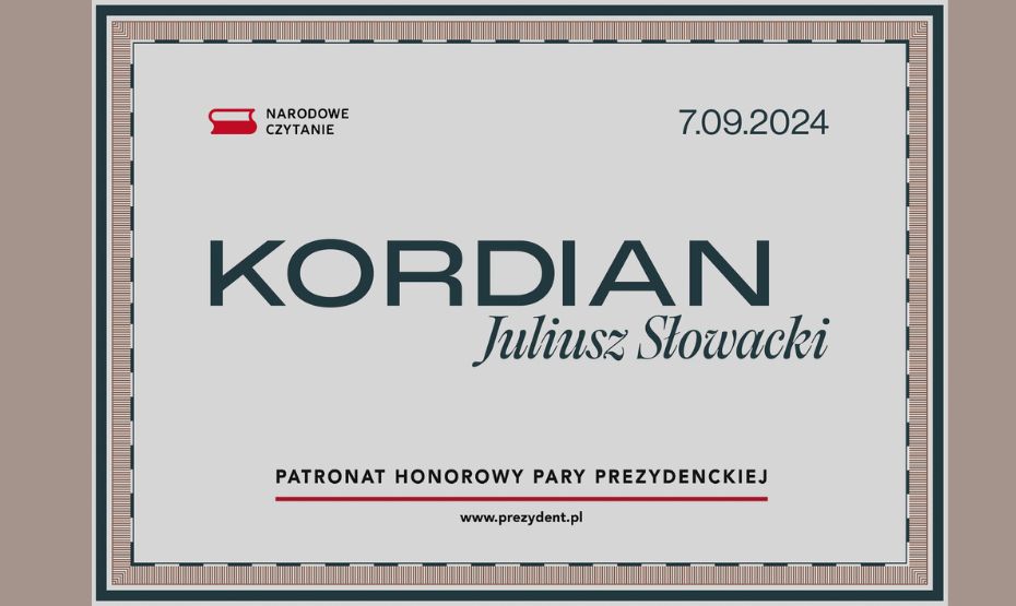 Narodowe Czytanie „Kordiana” z udziałem aktorów Teatru Polskiego Bydgoszcz