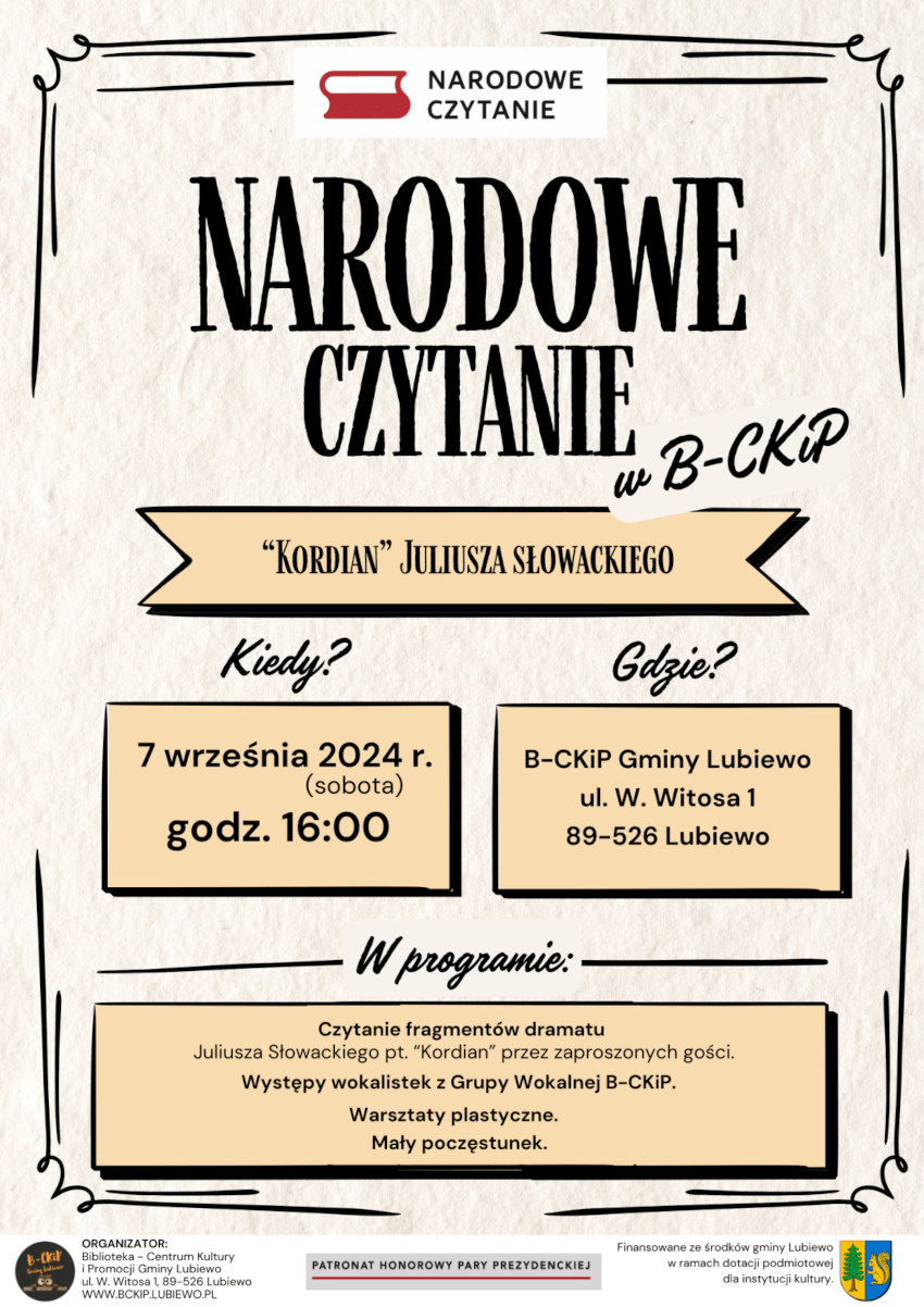 Narodowe Czytanie w B-CKiP