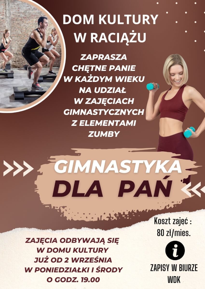 WDK Raciąż: gimnastyka dla pań