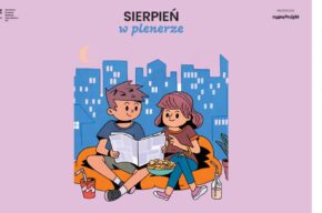 Sierpień w plenerze - kartka z kalendarza