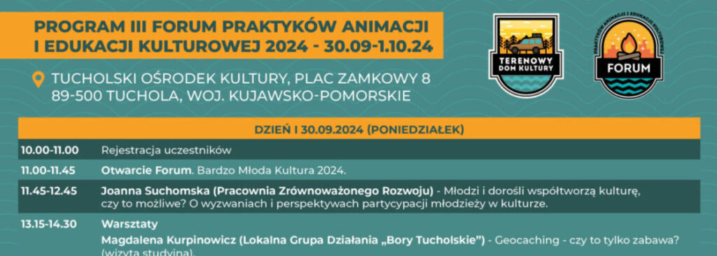 III Forum Praktyków Animacji i Edukacji Kulturowej 2024