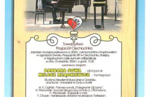 Koncert Chopinowski – wystąpią Barbara Sowa oraz Miłosz Rządkiewicz