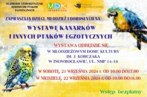 Zapraszamy na wystawę ptaków egzotycznych