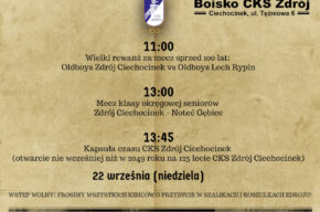 Mecz Oldboys Ciechocinek vs Oldboys Lech Rypin/ Zdrój Ciechocinek- Noteć Gębice/Kapsuła czasu