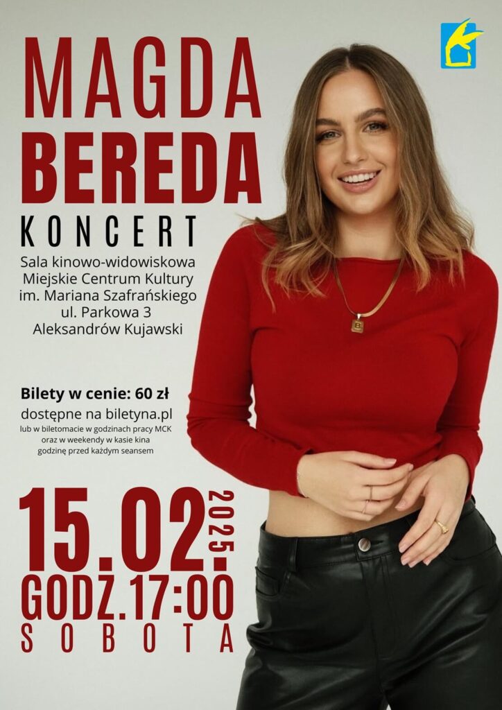 Magda Bereda | koncert Aleksandrów Kujawski