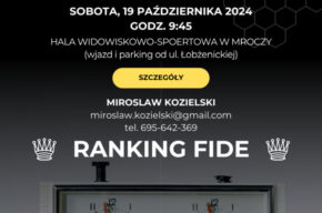 IV Turniej Szachowy o puchar Miejsko-Gminnego Ośrodka Kultury i Rekreacji w Mroczy