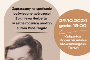 Kochaj źródło zaranne. Spotkanie poświęcone twórczości Zbigniewa Herberta