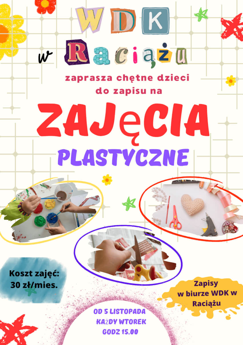 WDK Raciąż: zajęcia plastyczne dla dzieci