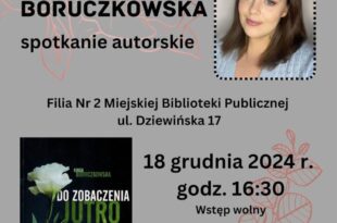 Spotkanie autorskie z Kingą Boruczkowską