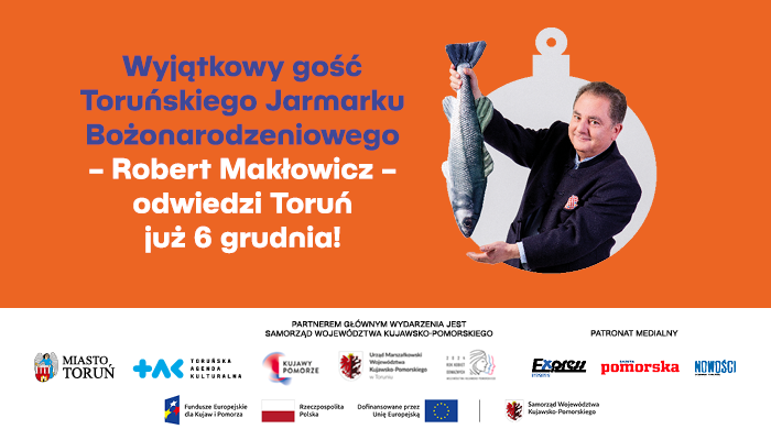 Robert Makłowicz na Toruńskim Jarmarku Bożonarodzeniowym