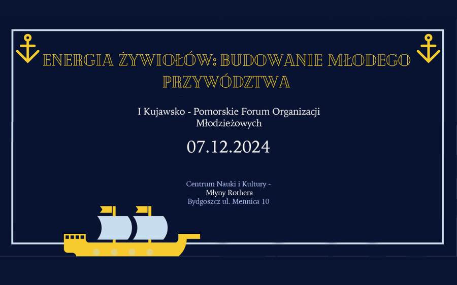 I Kujawsko – Pomorskie Forum Organizacji Młodzieżowych. Energia żywiołów: budowanie młodego przywództwa