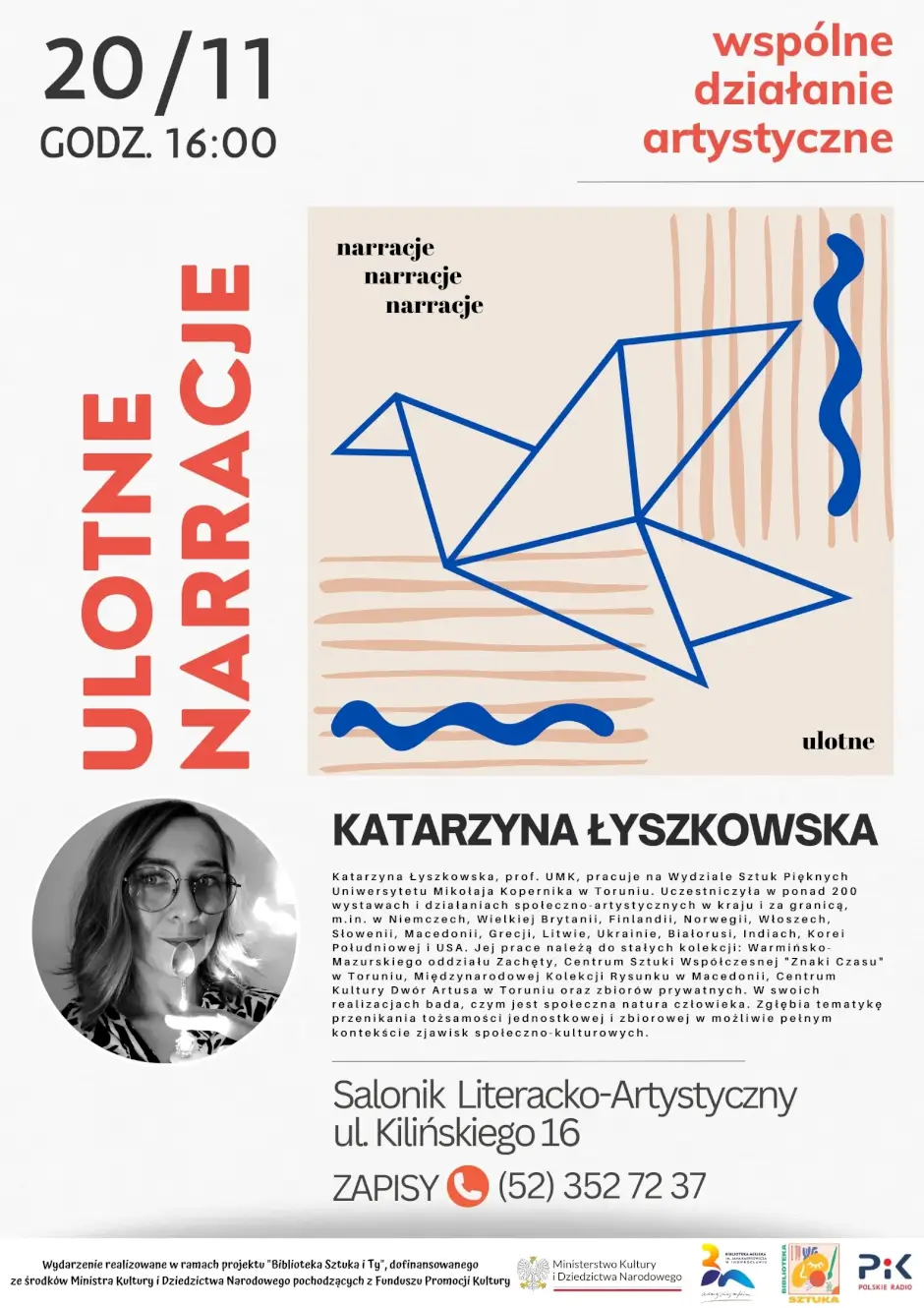 Ulotne narracje – art-instalacja powstanie w bibliotece!