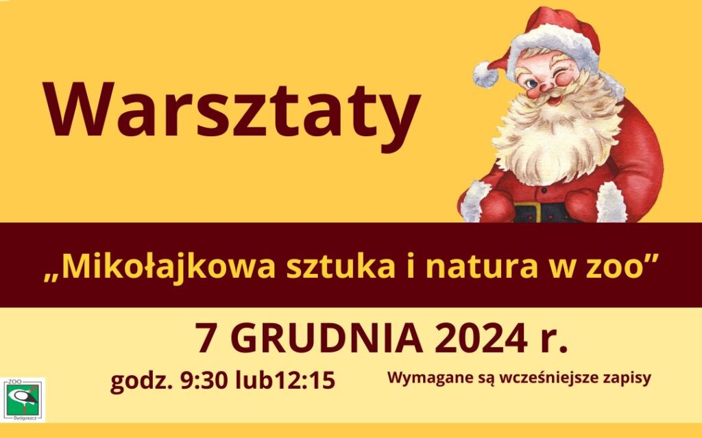 „Mikołajkowa sztuka i natura w zoo” – warsztaty