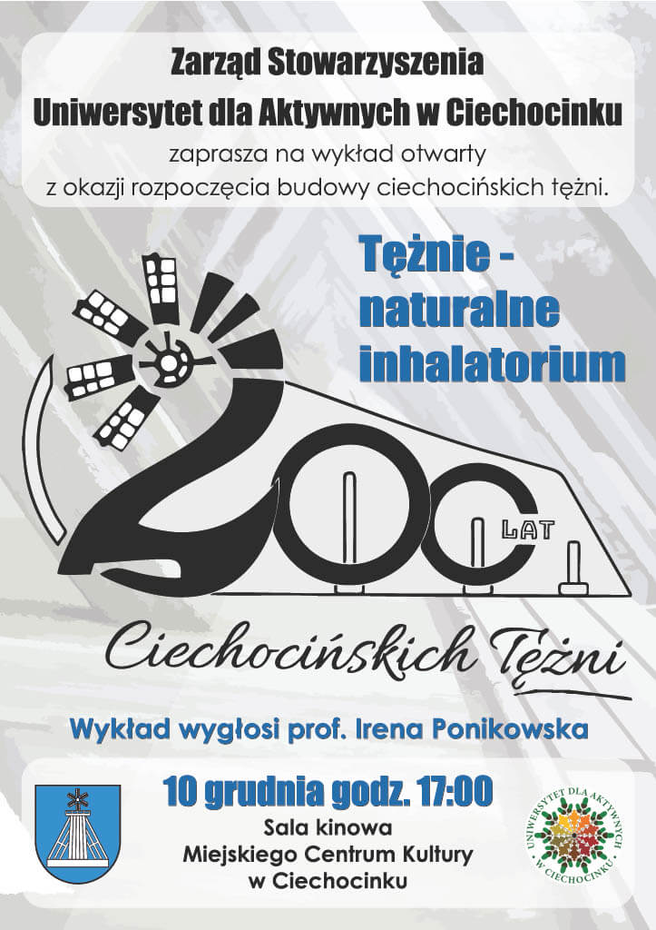 Wykład z okazji rozpoczęcia budowy ciechocińskich tężni- Tężnie – naturalne inhalatorium