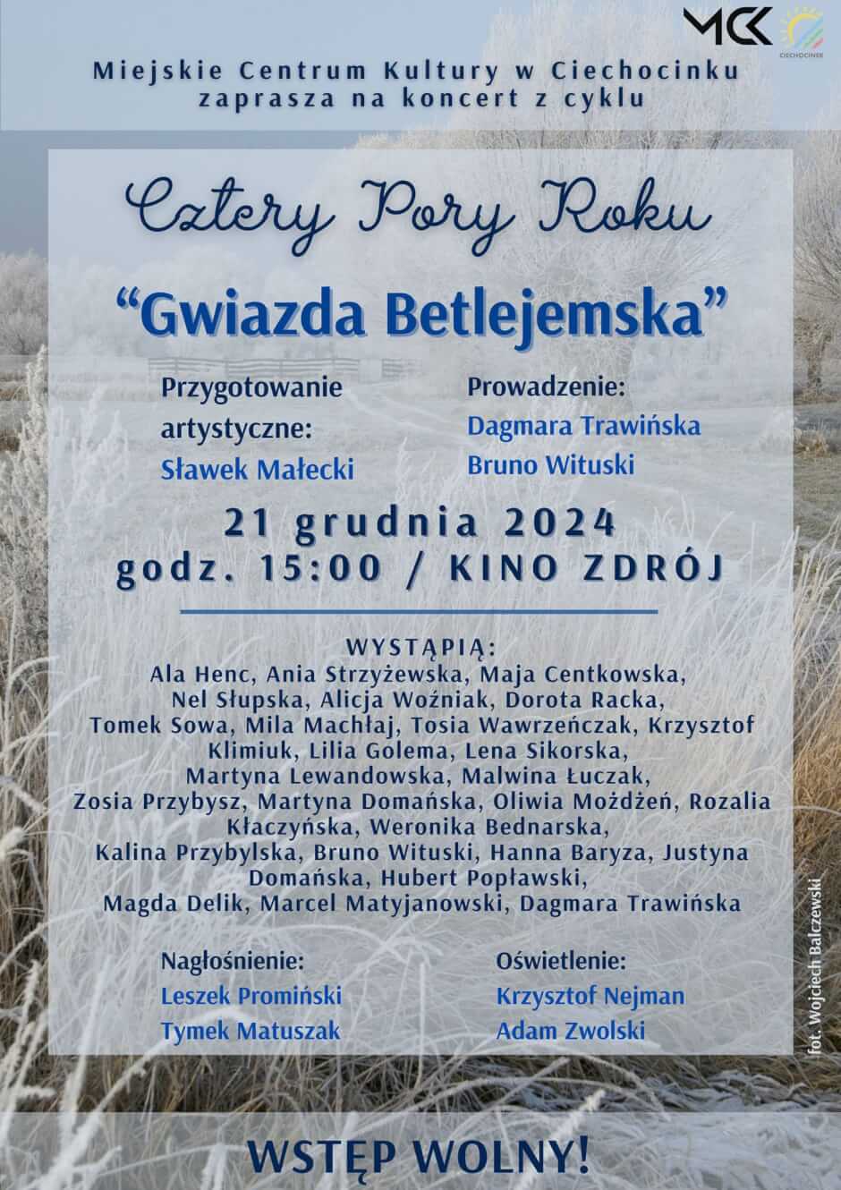 Koncert z cyklu Cztery Pory Roku “Gwiazda Betlejemska”