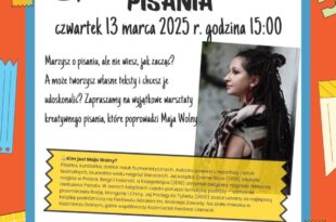 Warsztaty kreatywnego pisania z Mają Wolny