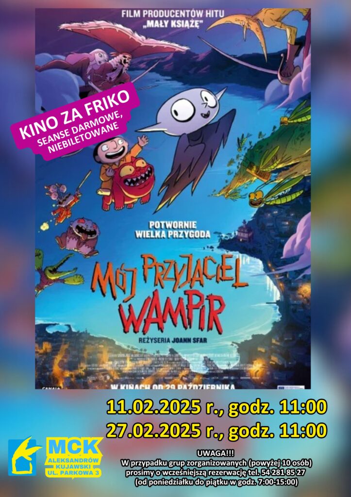 Mój przyjaciel wampir - Kino za friko! (seanse darmowe, niebiletowane)