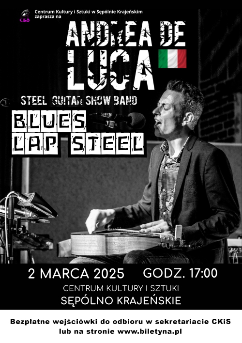 Blues Made in Italy – Andrea De Luca w Sępólnie Krajeńskim!